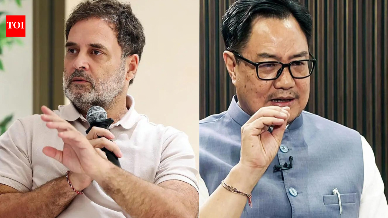 'Congress is Bhasmasur': Rijiju hits back at Rahul Gandhi over 'party breaking' charge | India News