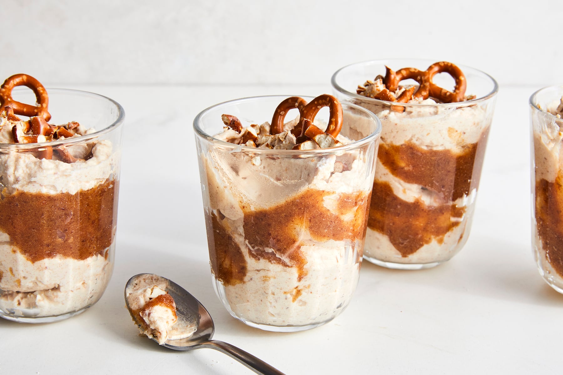 Date caramel mousse cups