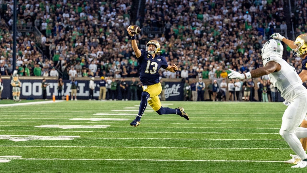 Defeating Michigan State, No. 3 Notre Dame wins 13th straight