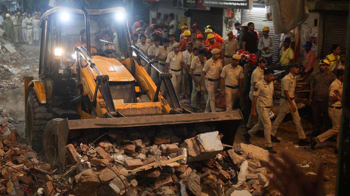 Delhi building collapse updates: At least five dead; FIR registered against alleged owner