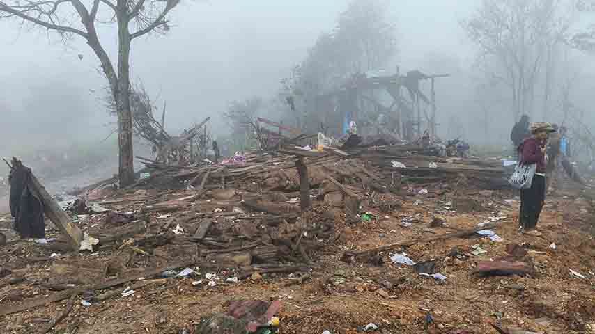 Eight civilians, including three children, killed in airstrike on Chin State's Mindat Township