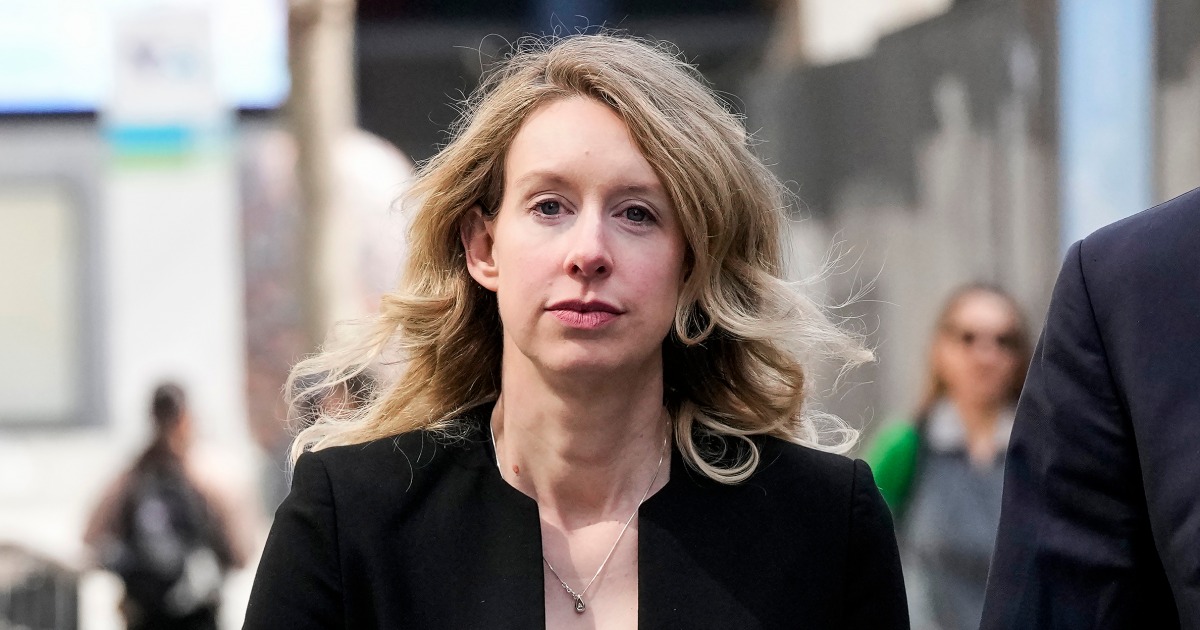 Elizabeth Holmes to be transferred to a halfway house