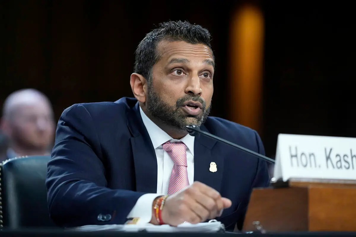 FBI Director Kash Patel testifies during the Senate Judiciary hearing on Oversight of the Feder ...