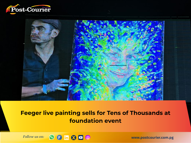 Feeger live painting sells for K73,000 at foundation event