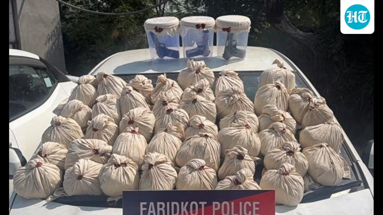 Four Ferozepur men held with 47-kg heroin, pistols