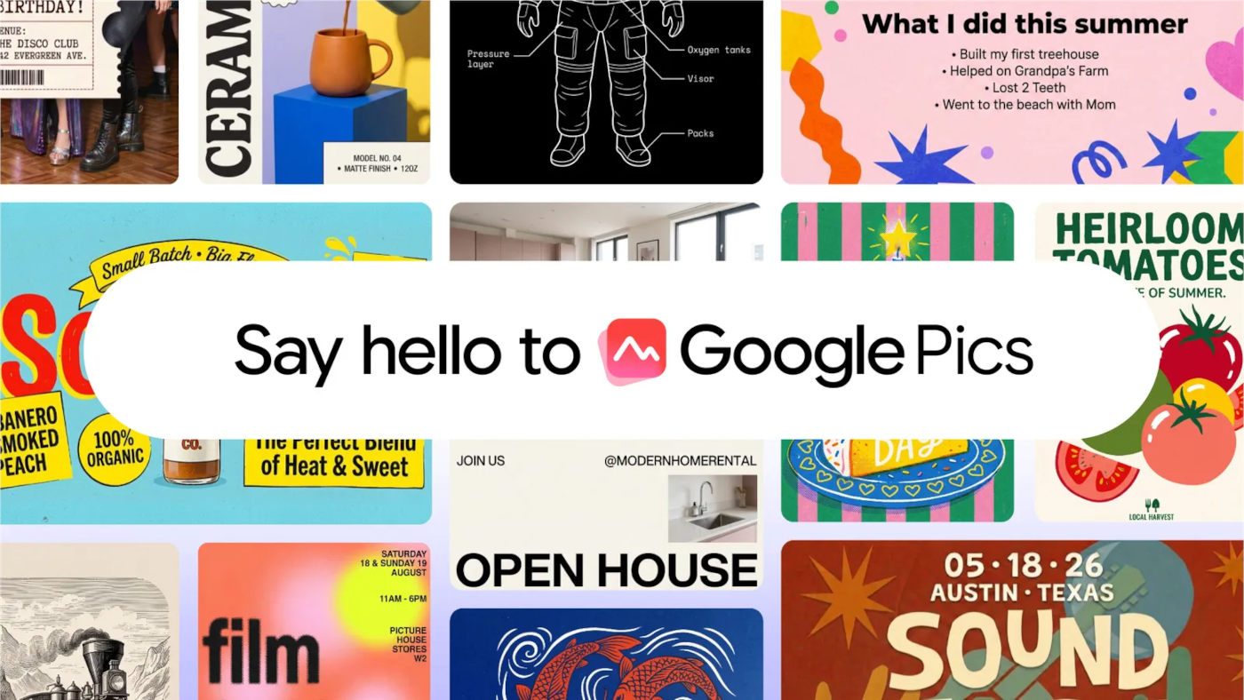 Google launches Pics, its AI-enabled image editor, for Workspace, premium users