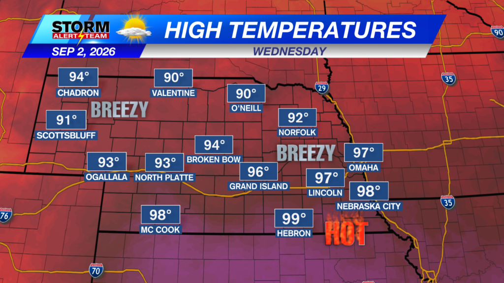 State Forecast Highs Htomorrow