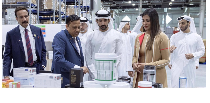 Hamdan bin Mohammed visits Aster Pharmacy’s distribution centre in Dubai