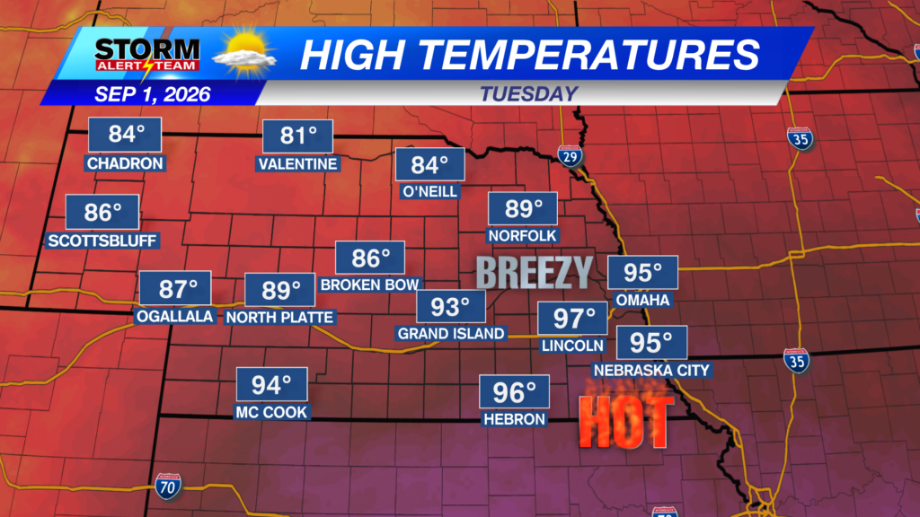 State Forecast Highs Tomjorrow