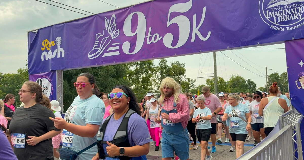Inaugural 9 to 5K run and walk honors Dolly Parton