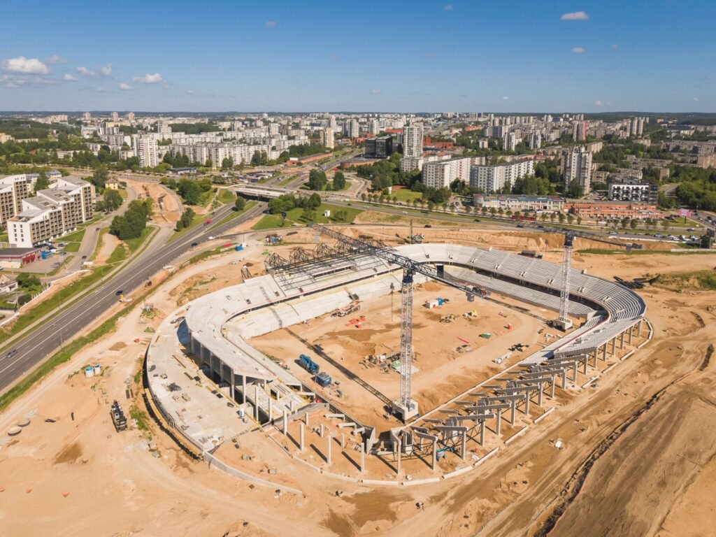 Is Vilnius ready to handle the traffic around the national stadium?