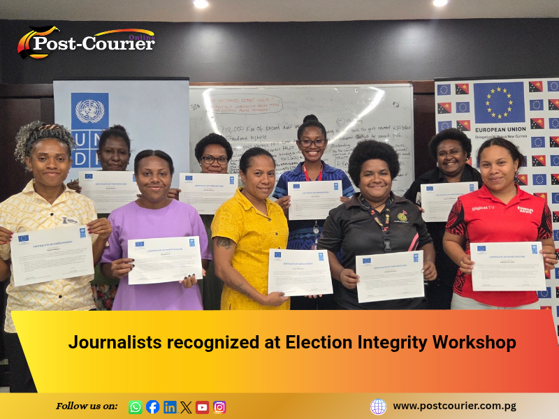 Journalists recognized at Election Integrity Workshop