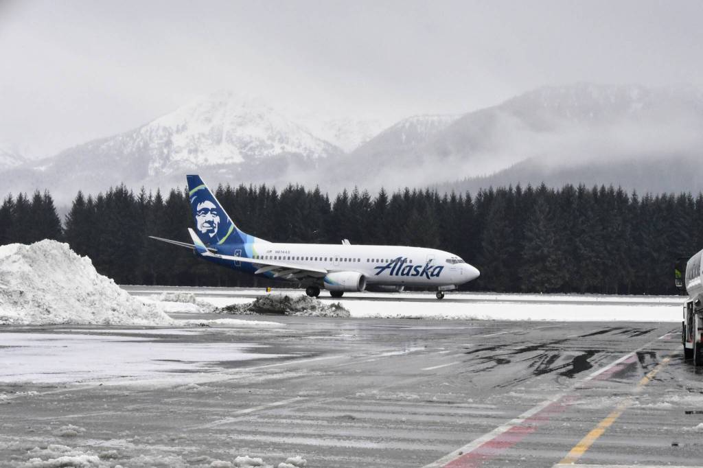 Alaska Airlines is one of two carriers set to enter new lease negotiations with Juneau International Airport as officials revisit how airline costs, terminal space, and other operating expenses are structured. (Peter Segall / Juneau Empire file photo)