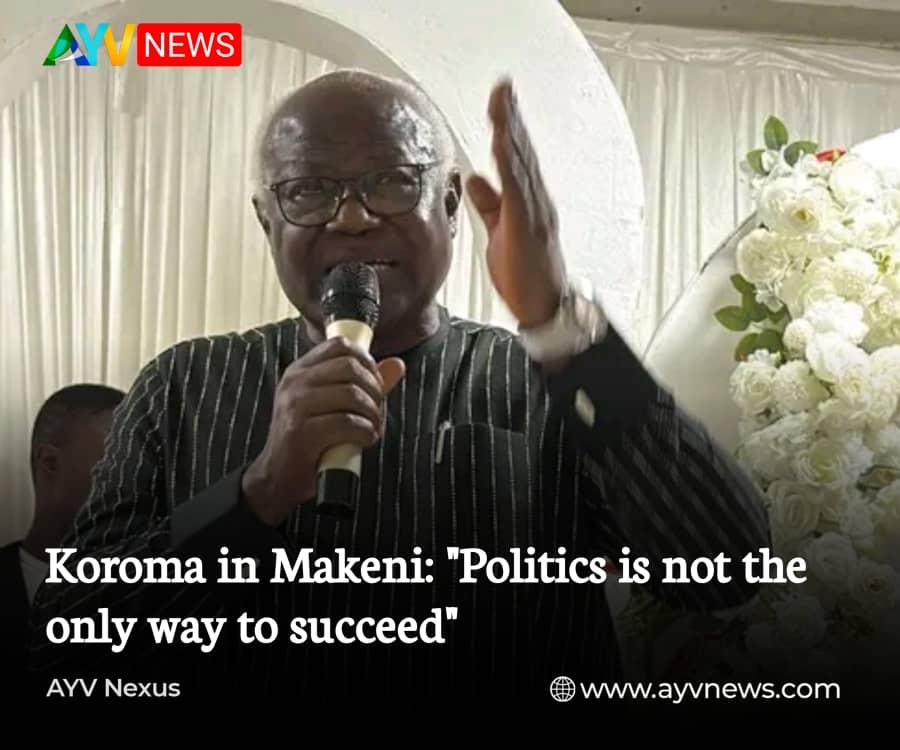 Koroma in Makeni: “Politics is not the only way to succeed”
