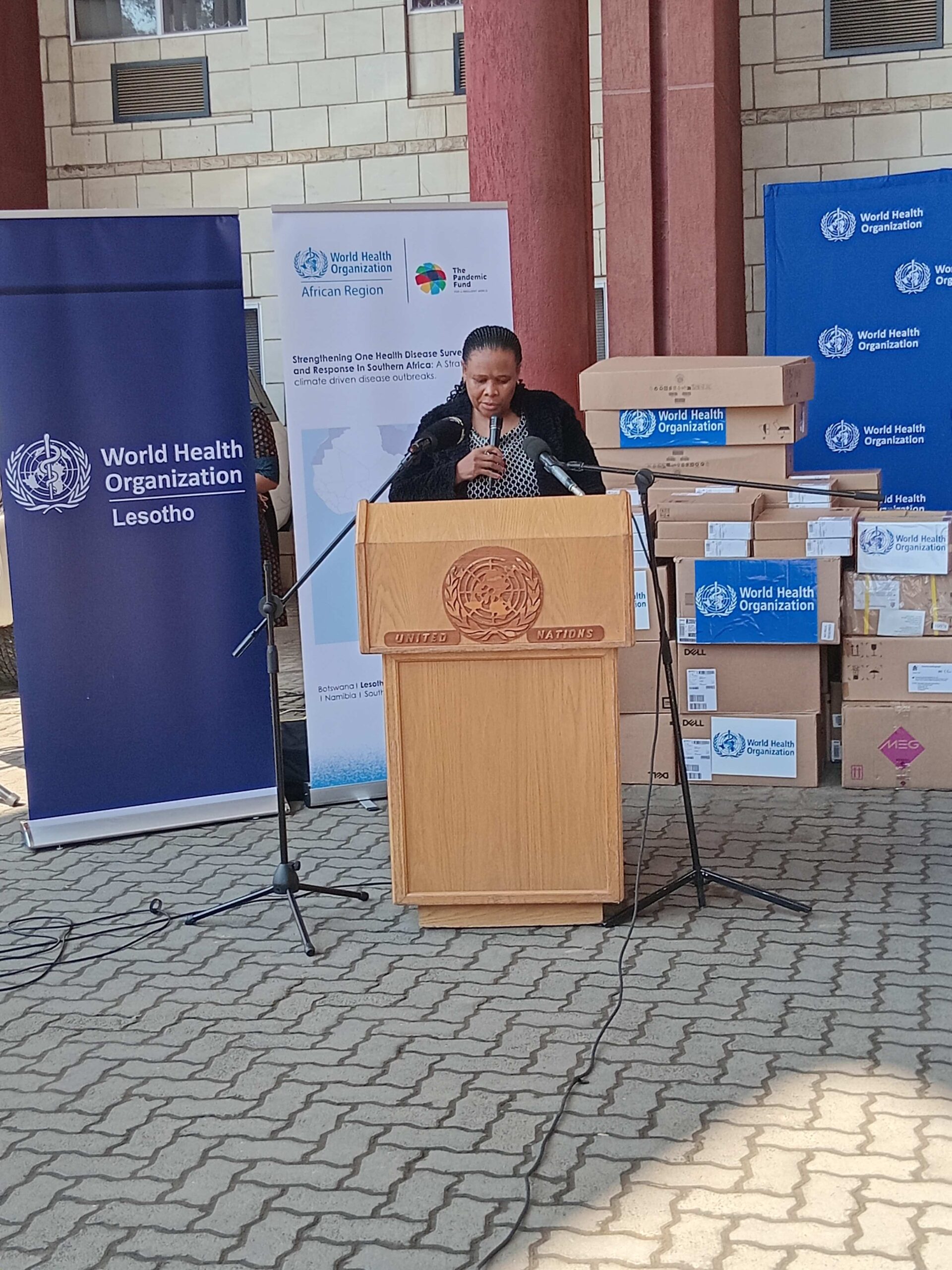 LESOTHO RECEIVES EQUIPMENT TO BOOST PANDEMIC PREPAREDNESS
