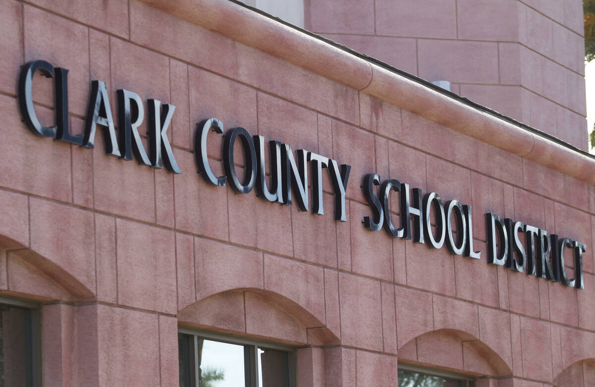 Clark County School District. (Las Vegas Review-Journal, File)