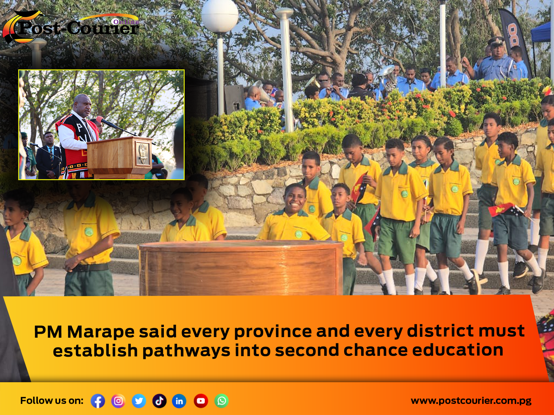 Let’s establish pathways into second chance education: PM Marape