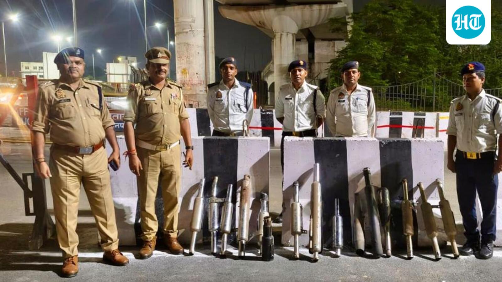 Lucknow traffic police weigh ‘crushing’ response to loud bike silencers; 510 seized in 10 days