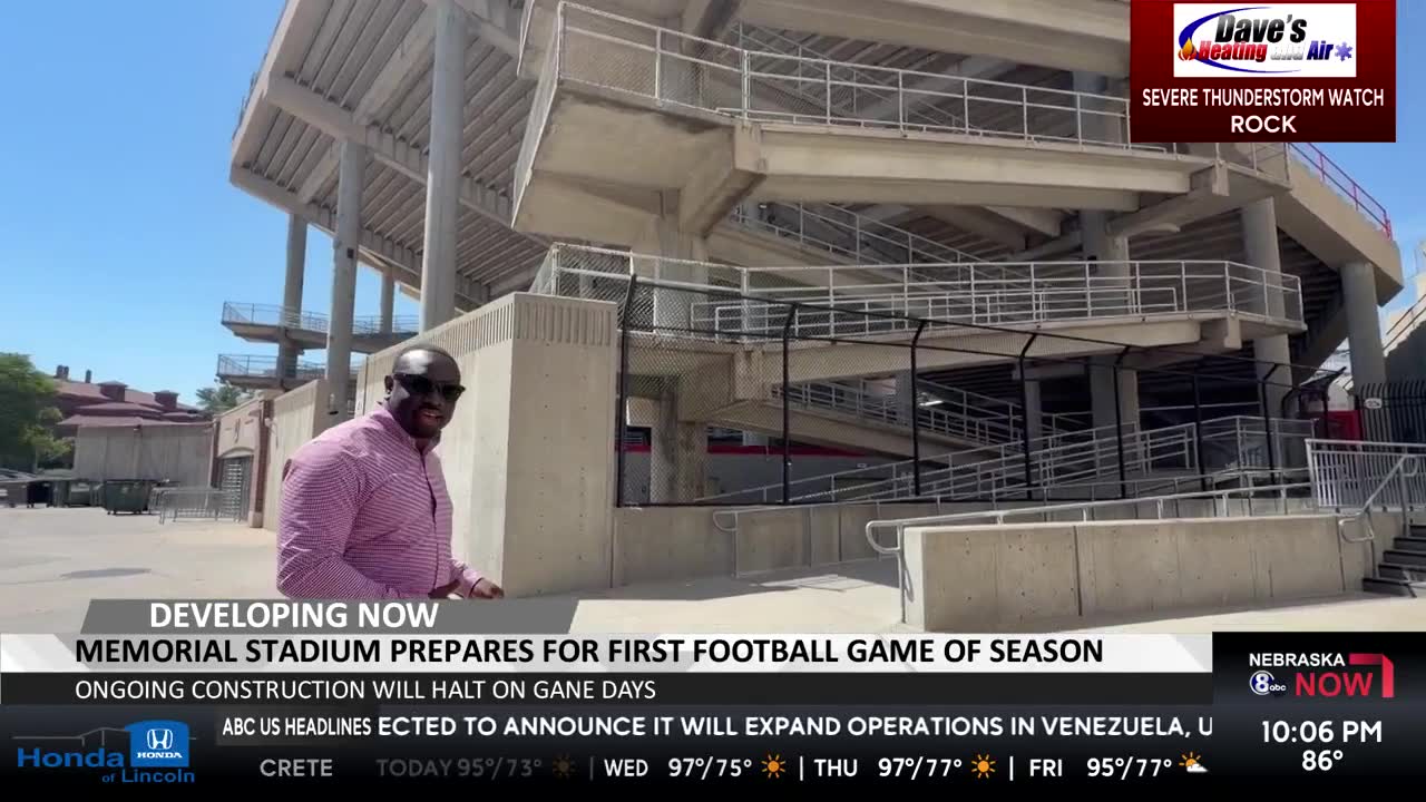 Memorial Stadium prepares for Husker season opener amid ongoing construction