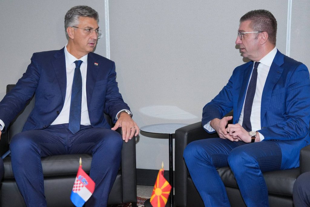 Mickoski met with Plenkovic at the United Nations