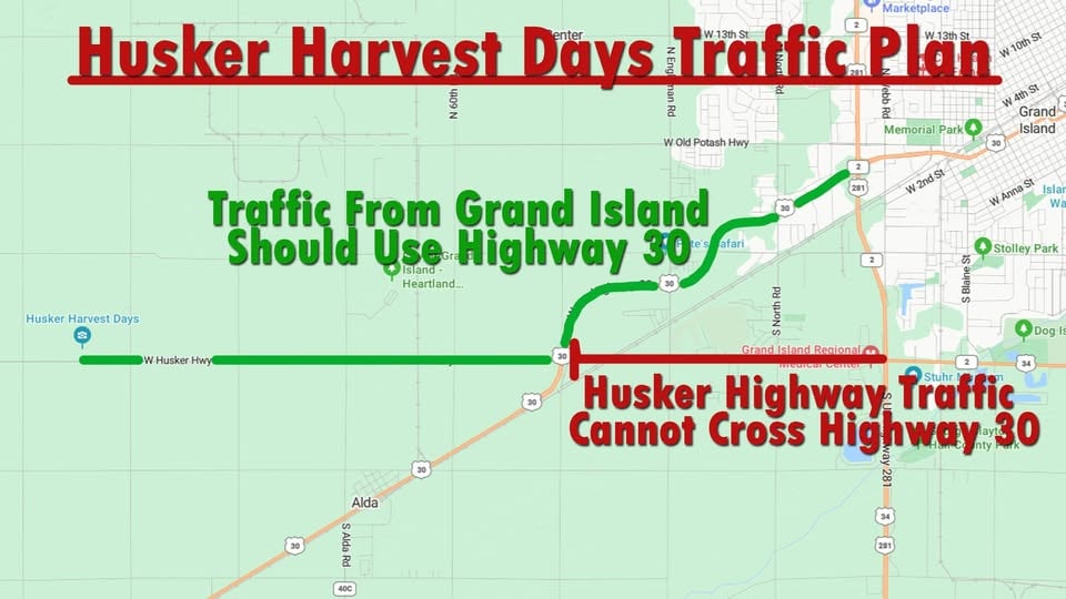 Nebraska State Patrol directs travelers during Husker Harvest Days