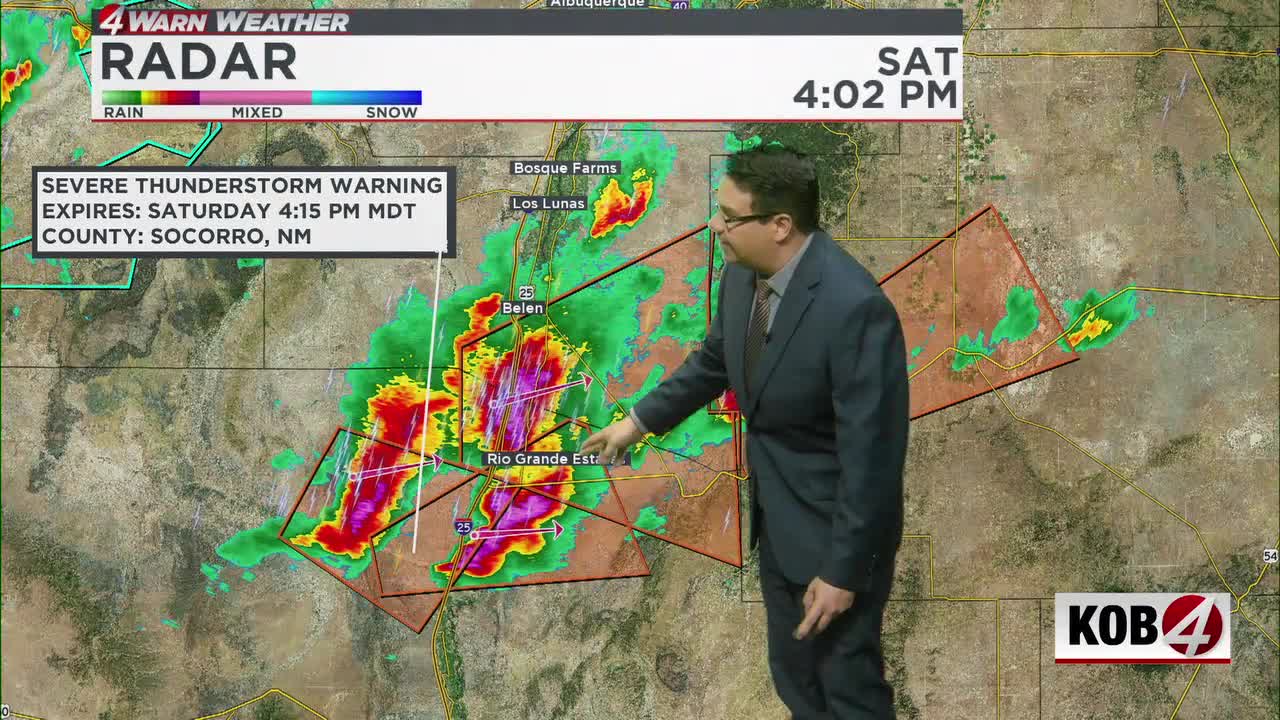 New Mexico sees storms Saturday, then dry, calm weather Sunday