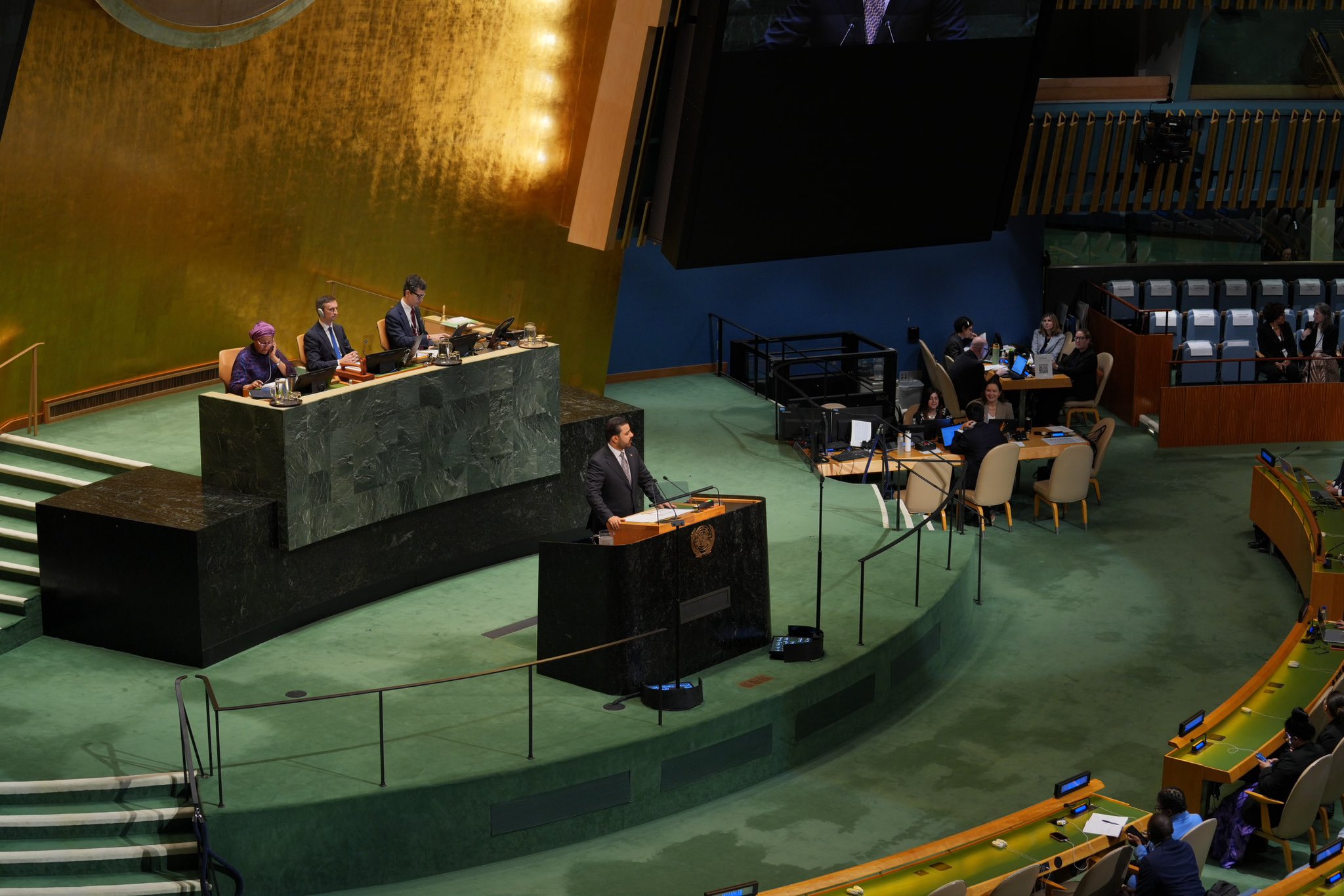 PM Al-Zaidi asserts state monopoly on arms and outlines economic vision at UNGA81