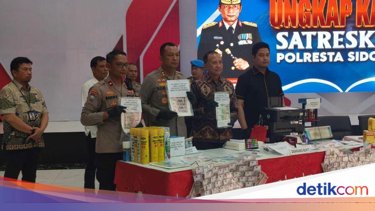 Polisi Bongkar Jaringan Peredaran Uang Palsu di Sidoarjo, 3 Tersangka Ditangkap