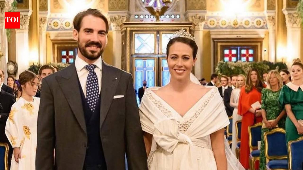 Princess Diana's godson Prince Philippos and Princess Nina welcome first child, son Kimon Thomas Konstantinos, via surrogate in the US nearly six years after their wedding