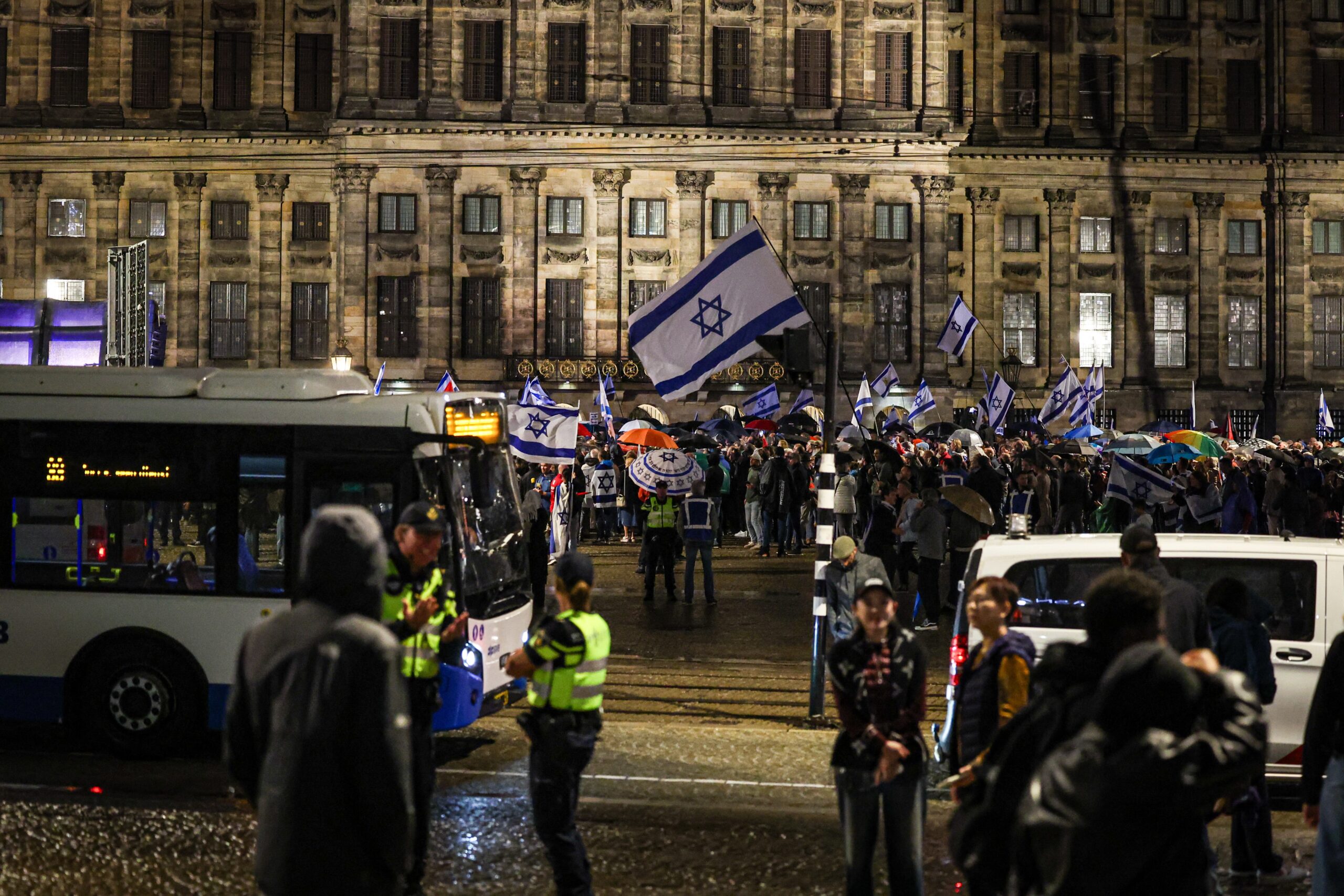 Pro-Palestinian protesters arrested at Israel event in Amsterdam
