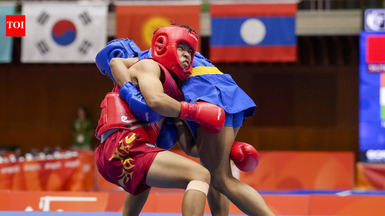 Roshibina Devi wins silver, falls short against China's Zhang Xiaoyu in Asian Games final | Asian Games 2026 News