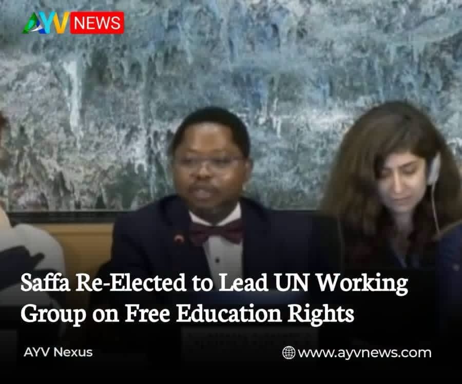 Saffa Re-Elected to Lead UN Working Group on Free Education Rights
