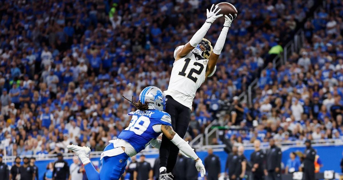 Saints WR Chris Olave wore a Guardian Cap Sunday. Here’s why | Saints
