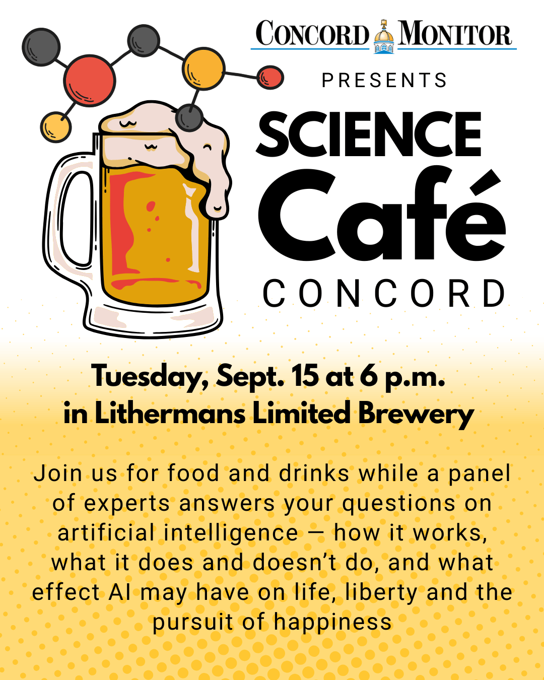 Science Cafe returns Sept. 15 to discuss AI impacts