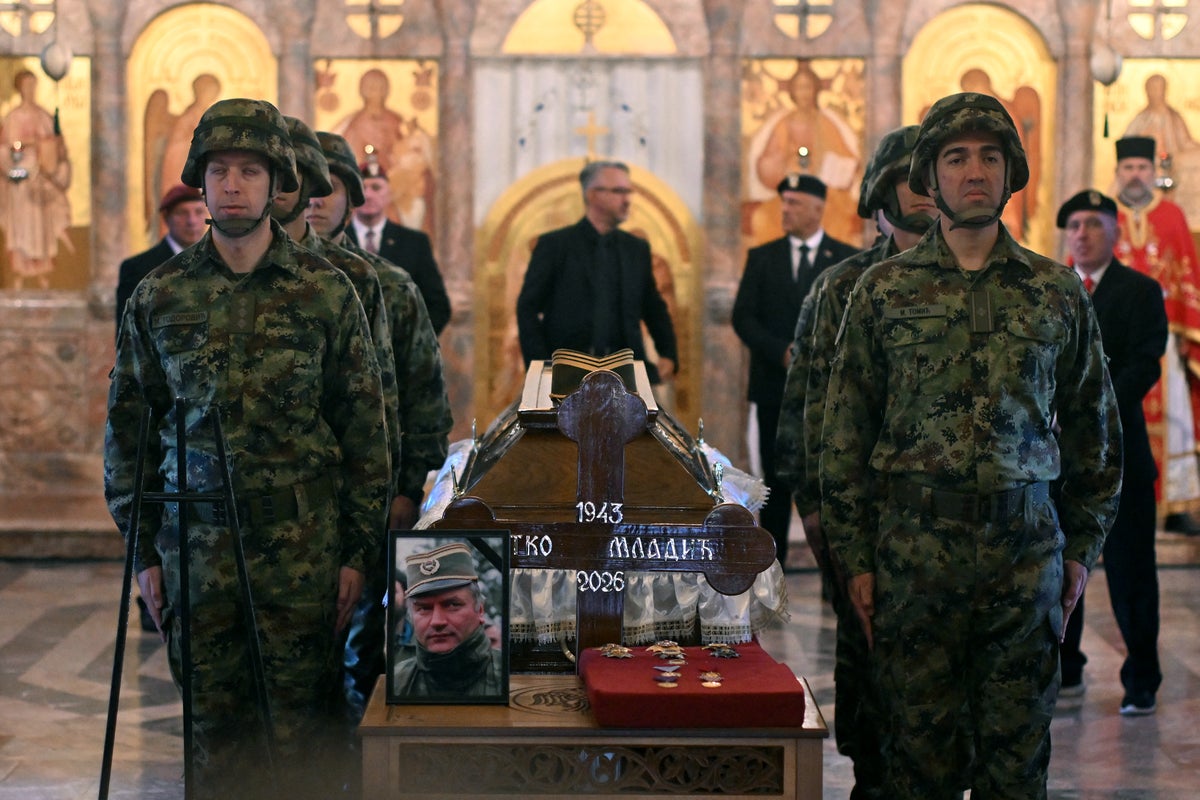 Serbia accused of glorifying convicted war criminal Ratko Mladic by allowing elaborate military funeral
