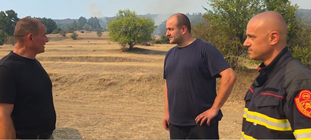 Serious fire near Gracani, on the border with Kosovo