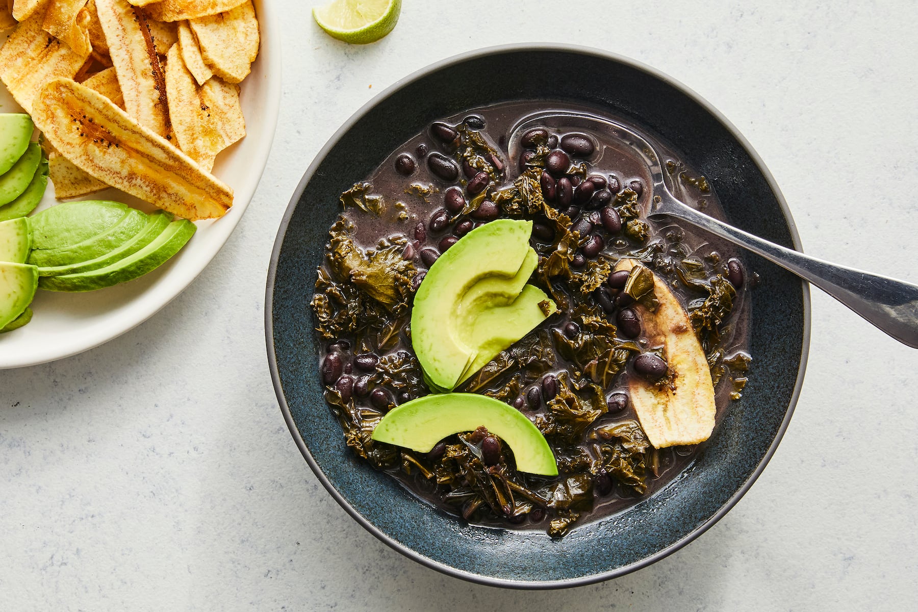 Slow-cooker coconut black bean soup