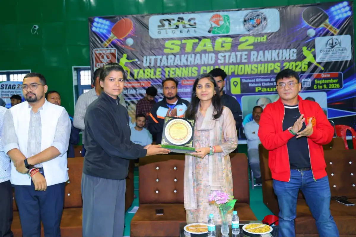 State Table Tennis Ranking Tournament 2026 kicks off in Pauri; DM boosts players' morale