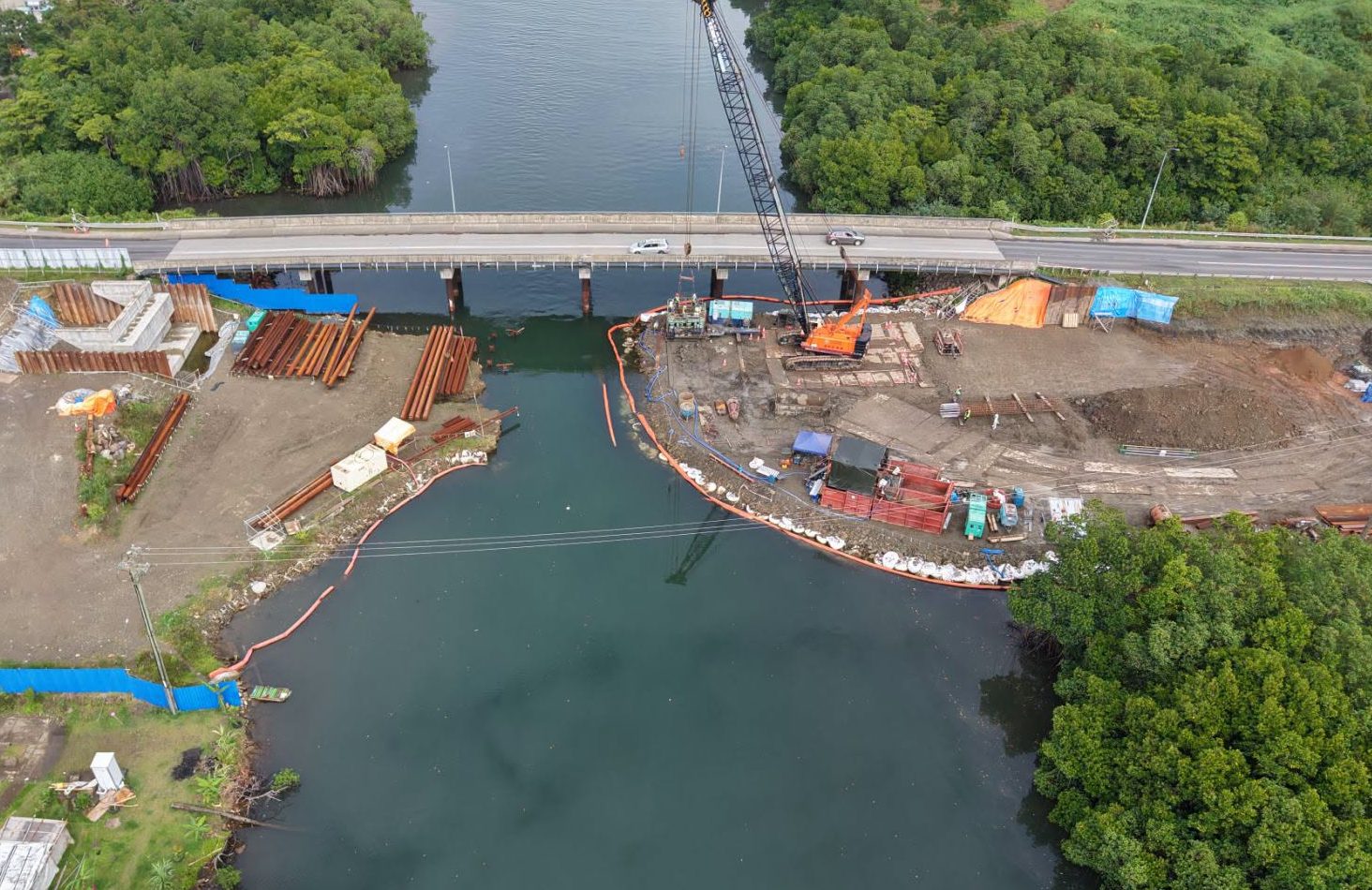 Tamavua-i-Wai Bridge Works Progress