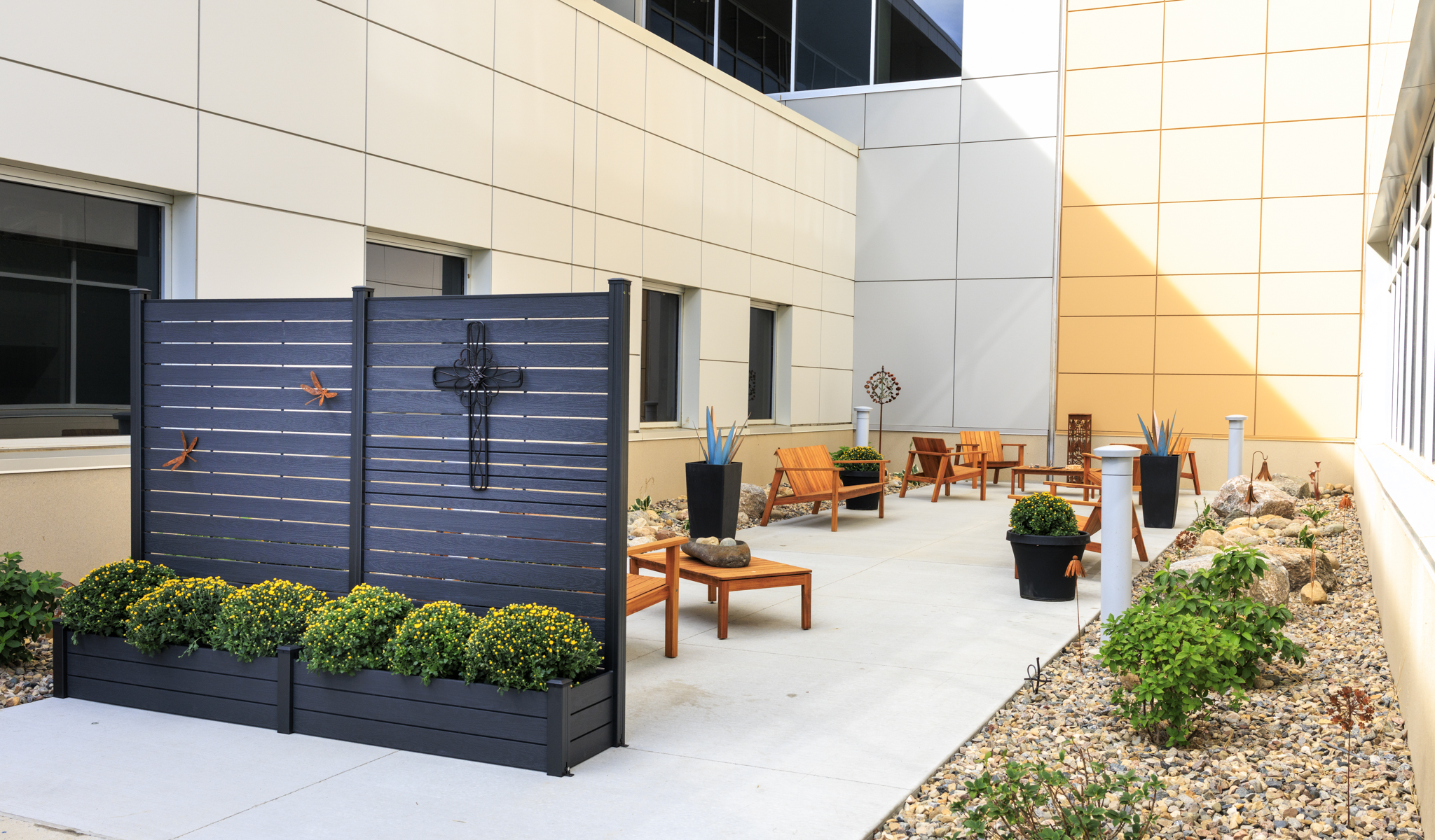 Trinity unveils outdoor chapel, healing garden -