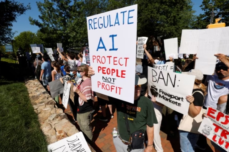 Trump says 'very negative forces' raising exaggerated concerns over AI
