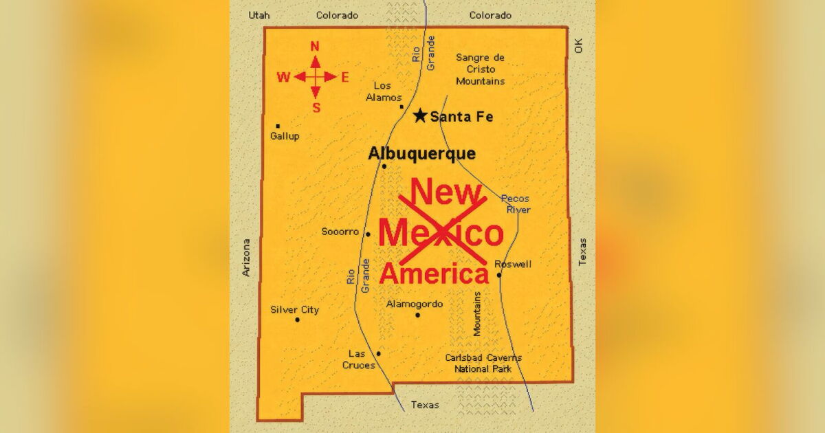 Trump shares map that renames New Mexico as ‘New America’