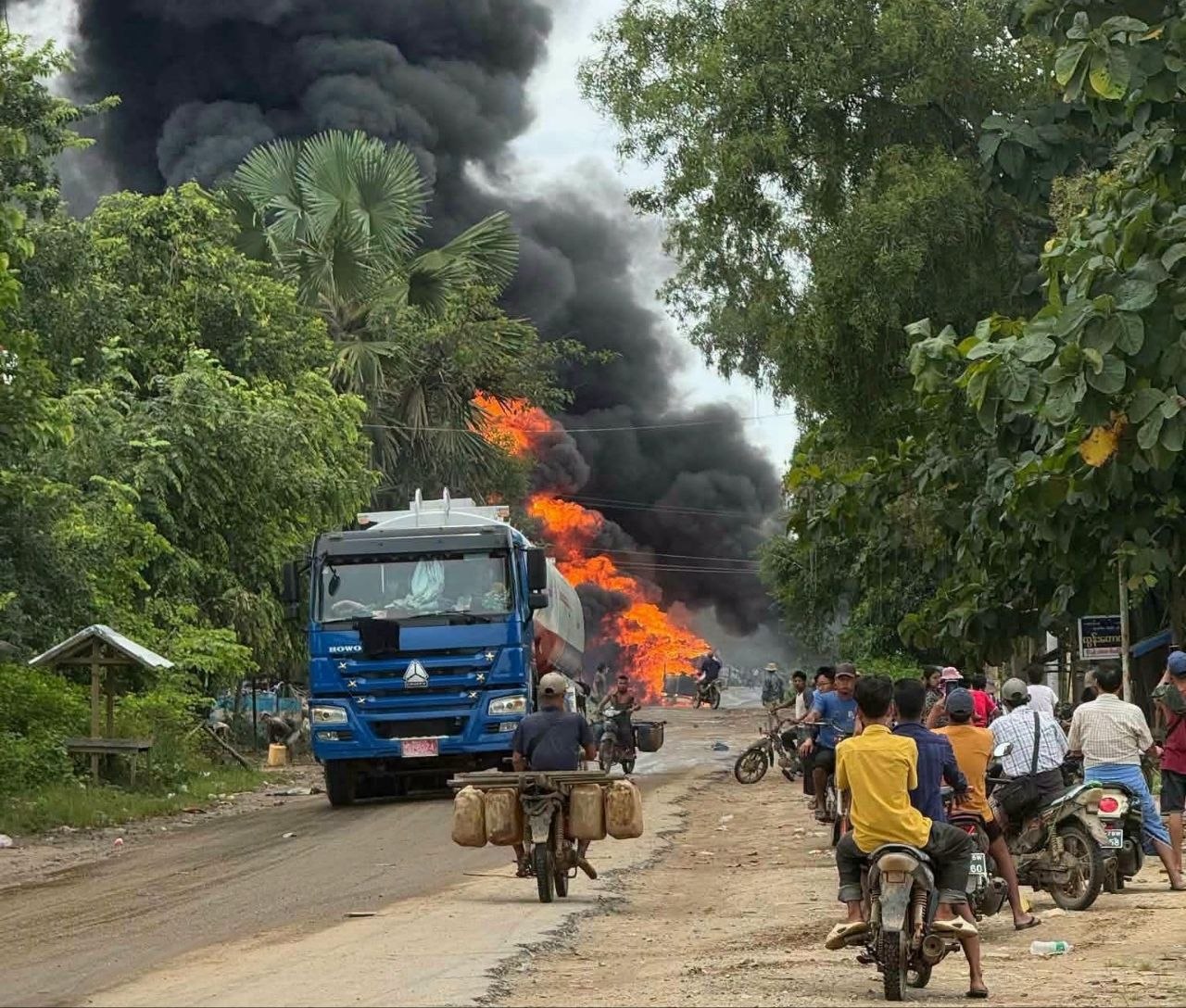 Two civilians killed in airstrike on transport rest stop in Sagaing Region