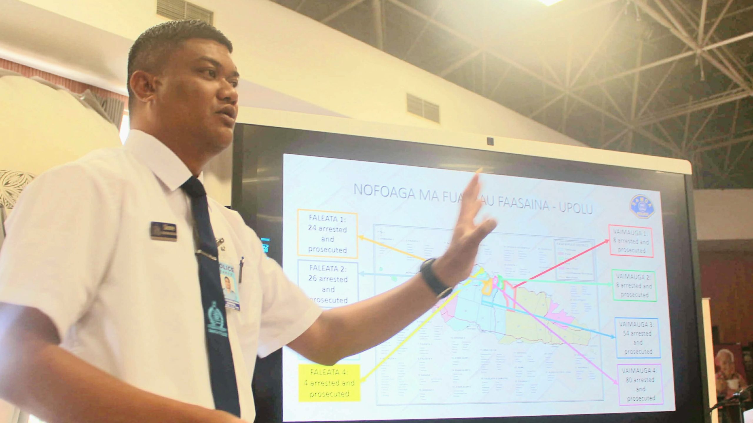 Vaimauga 4 Tops Arrests as Drugs Recorded in all Eight Urban Districts of Upolu