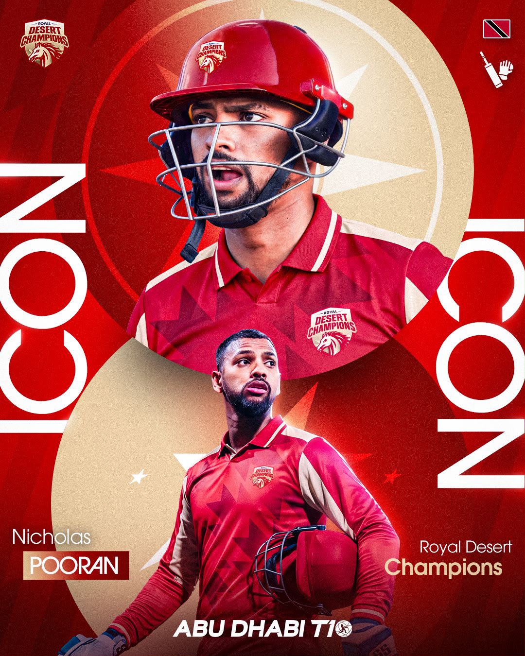 WEST INDIES SUPERSTAR NICHOLAS POORAN CONFIRMED AS ROYAL DESERT CHAMPIONS JOIN RELAUNCHED ABU DHABI T10 NEW ERA