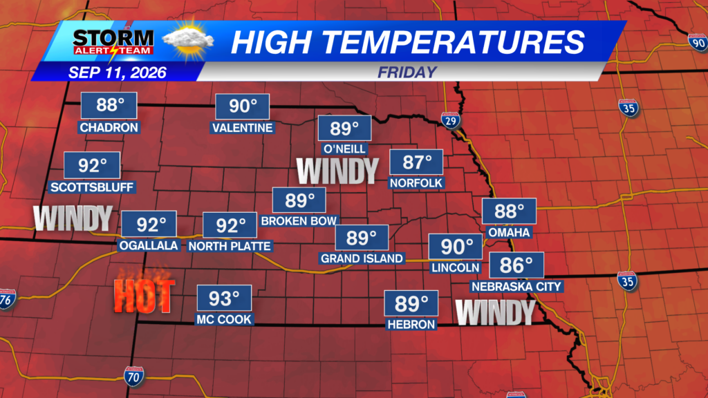 State Forecast Highs Tomorrow