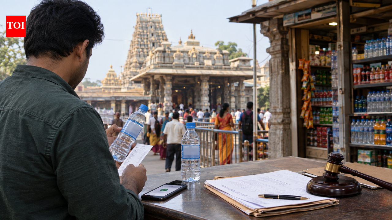 Water bottle sold above MRP at temple: Commission orders Rs 7 lakh penalty