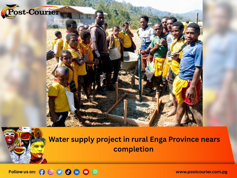 Water supply project in rural Enga Province nears completion