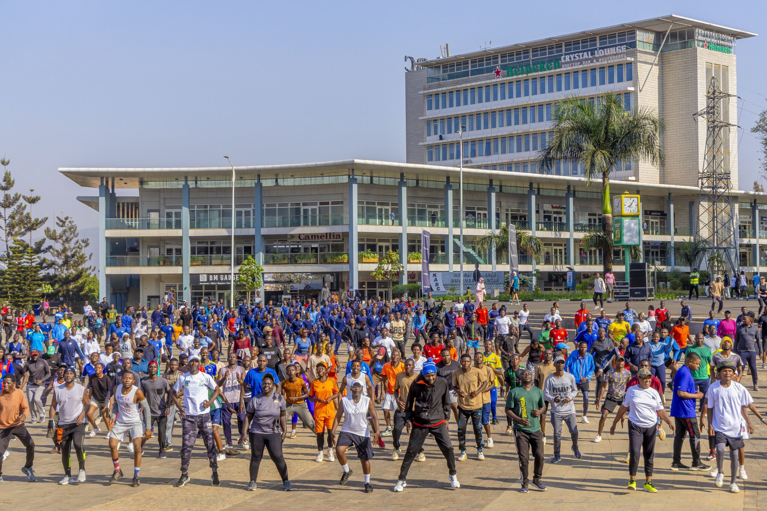 When Thousands Leave Their Cars Behind, Kigali Turns Streets into Spaces for Health