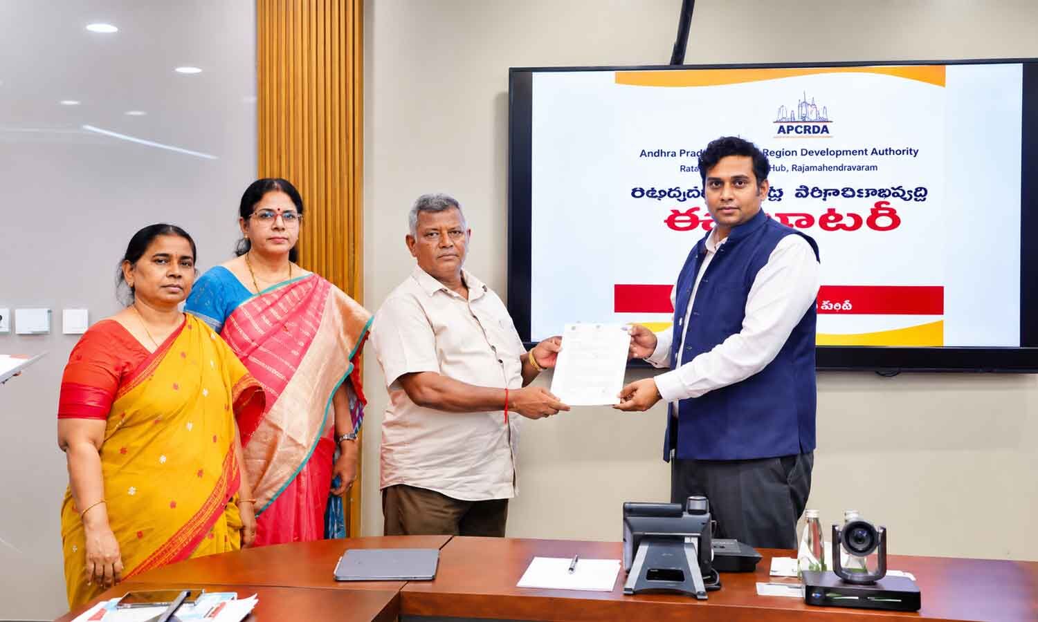 76 returnable plots allotted to Amaravati farmers